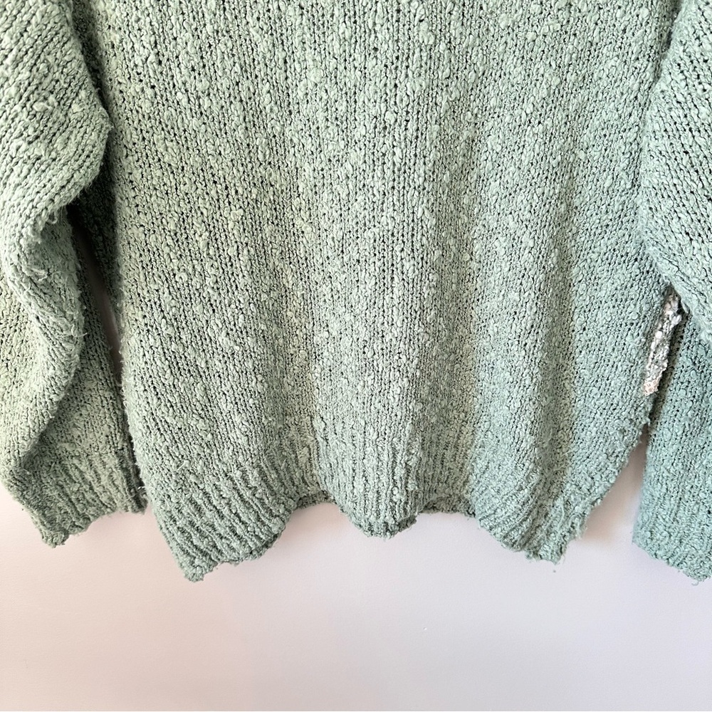 Needles & Yarn Vintage Sweater Large Green Embellished Top Cottage Granny - Picture 13 of 15